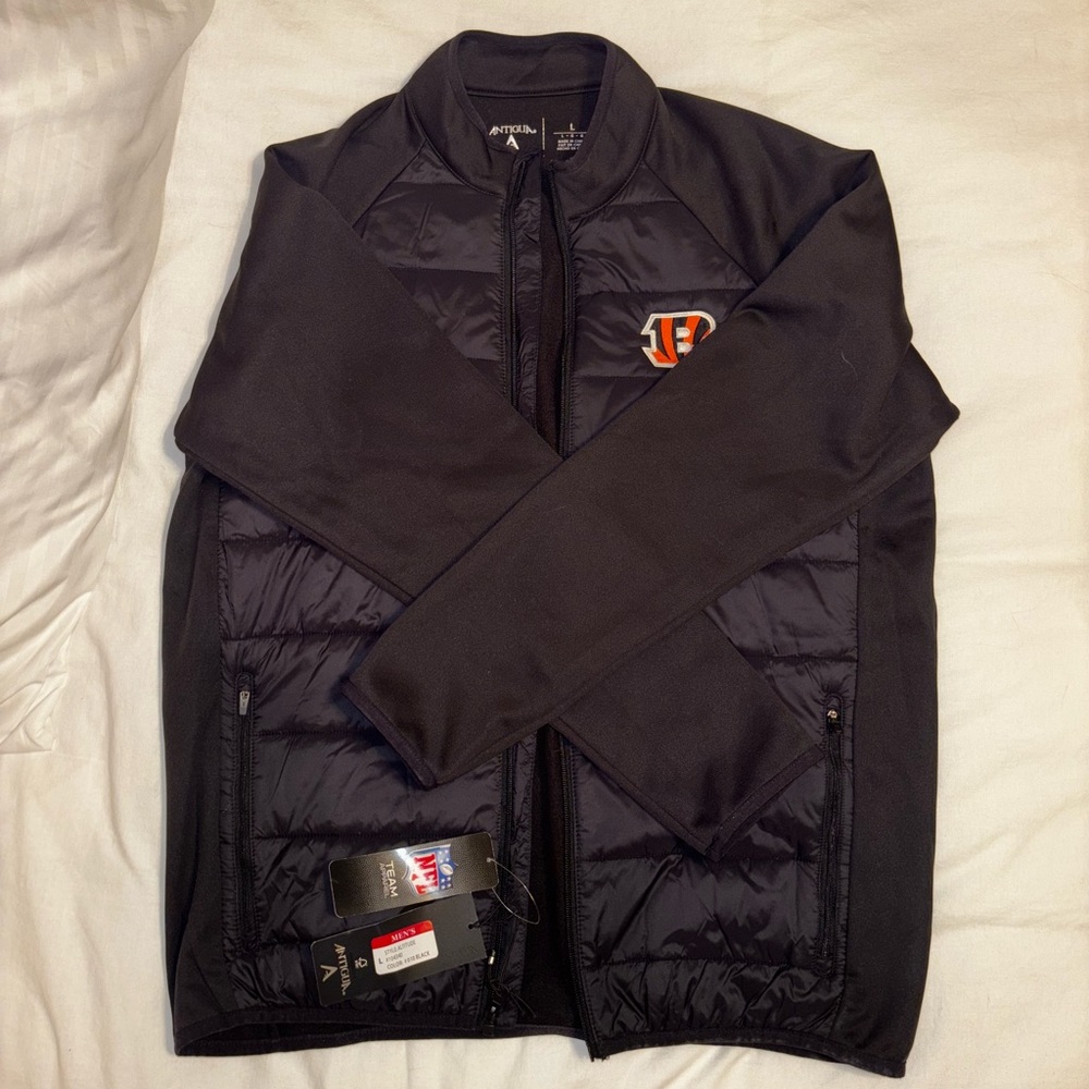 Lightweight Puffer Jacket with Bengals Logo